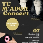 Concert de TU M'ADOR le 7 octobre 2022 à 20h