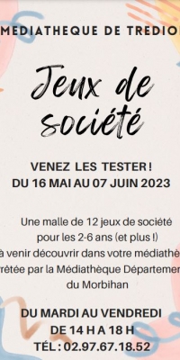 Jeux de société du 16 mai au 07 juin