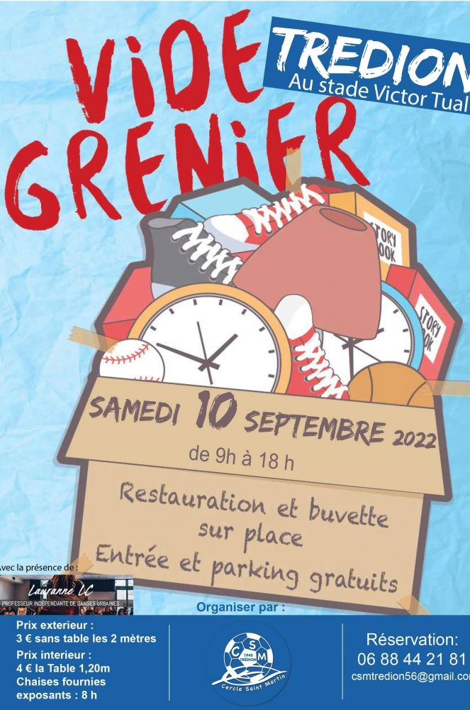 Affiche du vide grenier de Trédion